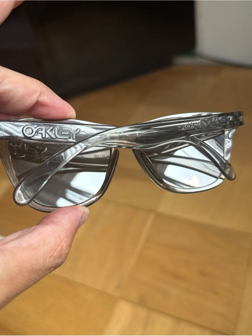 Oakley FROGSKINS Sunglasses Clear Smoke Grey OO9013-05 - 55[]17-133